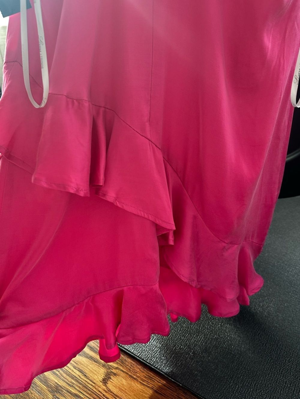 Lovers + Friends Hot Pink Satin Slip Mini Dress Women's S | NWT Party Dress - Picture 3 of 16